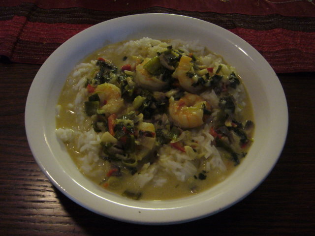 Thai Green Curry jättikatkaravuista