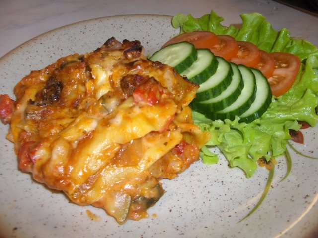 kasvislasagne ohje