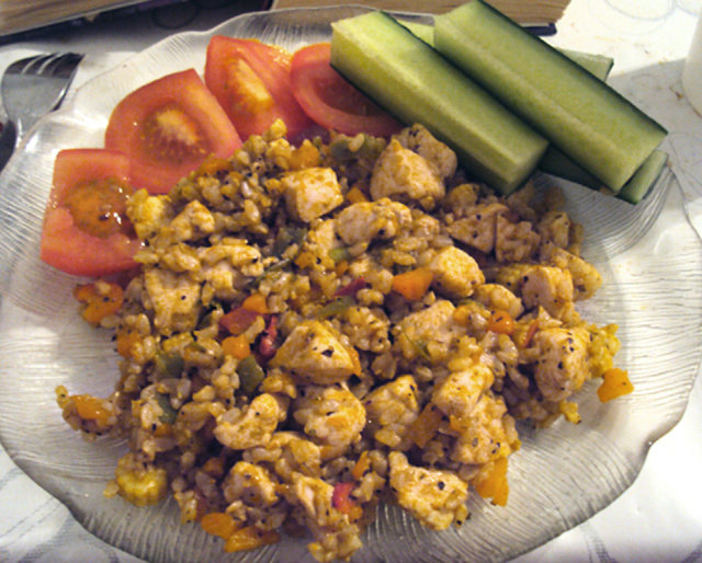 Laihduttajan herkkurisotto yhdelle