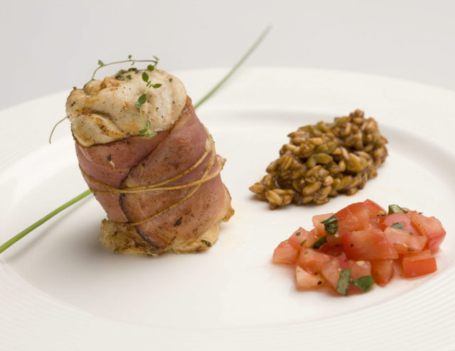 Spelttirisotto
