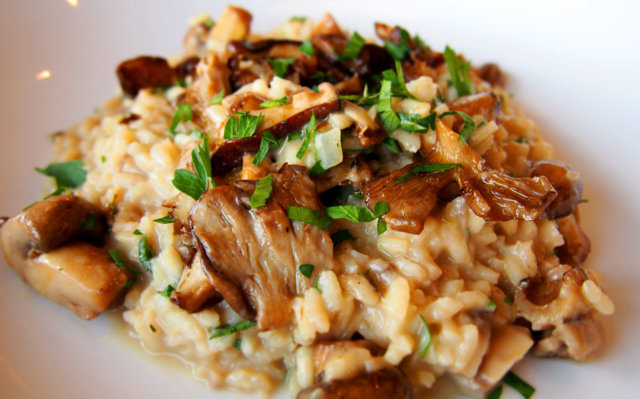 Sienirisotto - Resepti