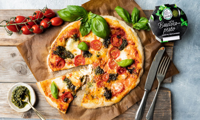 Basilikapesto-pizzatäyte