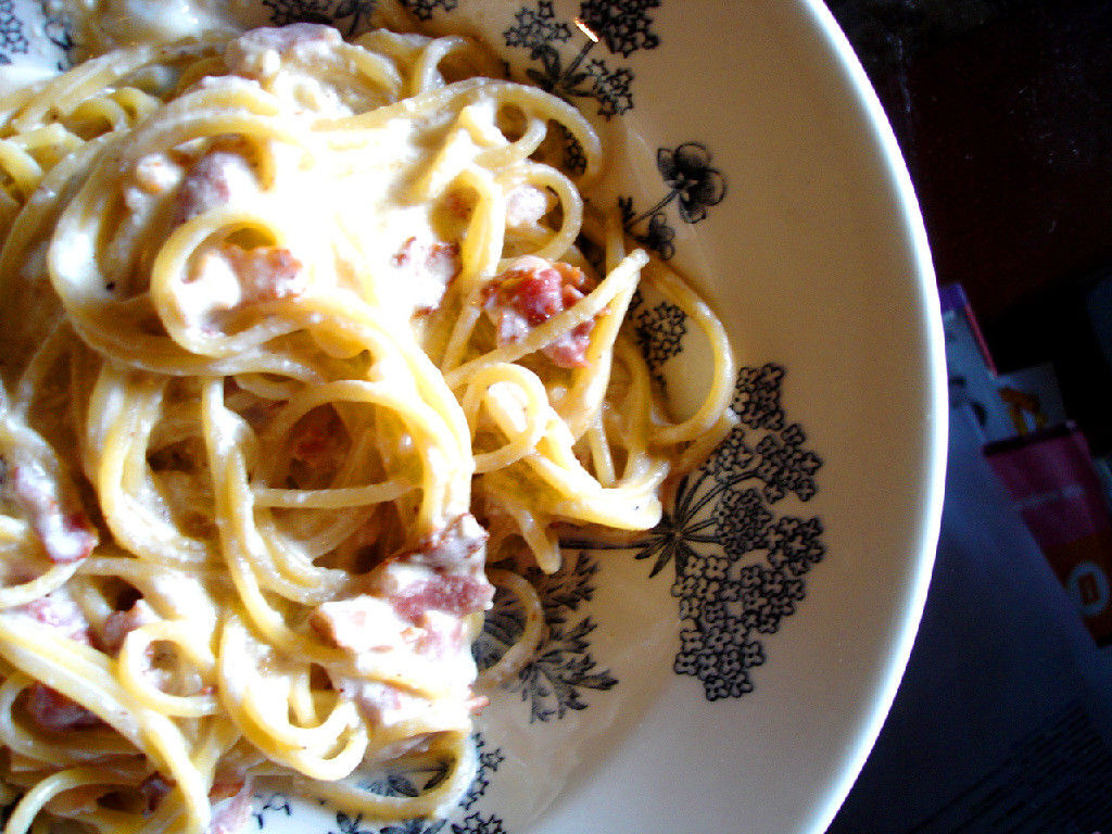 Spaghetti carbonara Resepti
