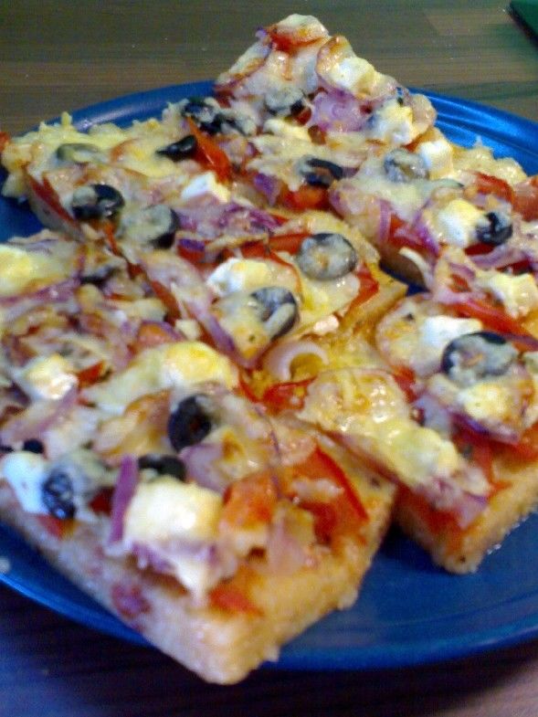 Polentapizza - Resepti