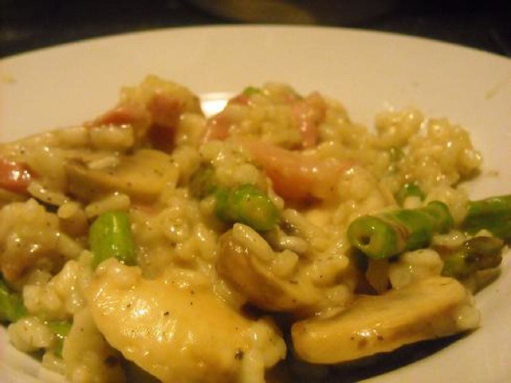 Parsapekoni risotto Resepti