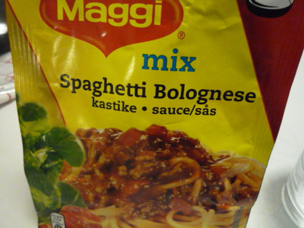 Spaghetti Bolognese Maggi mix Resepti
