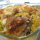 Kana ja riisi -herkku uunissa
