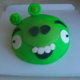 Vihreä Possu -Angry Birds Kakku